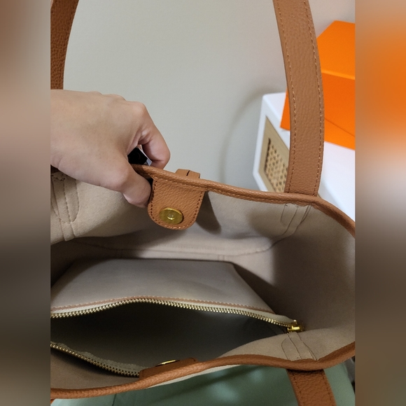 Mi bolsa London first layer cowhide faith shoulder bag - Picture 4 of 4